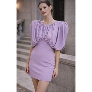 Ronny Kobo Kelly Blossom Mini Dress Lavender Size M NWT